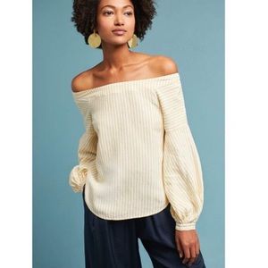 Maeve Anthropologie Cotille Off Shoulder Top